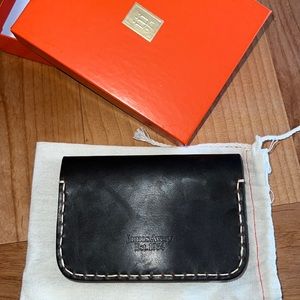 RETIRED NWOT James Avery brown leather with deer money clip.